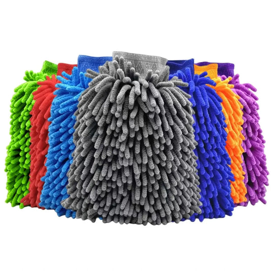 Microfiber Car Wash Mitt Double Sided Chenille Auto Gloves Ultra